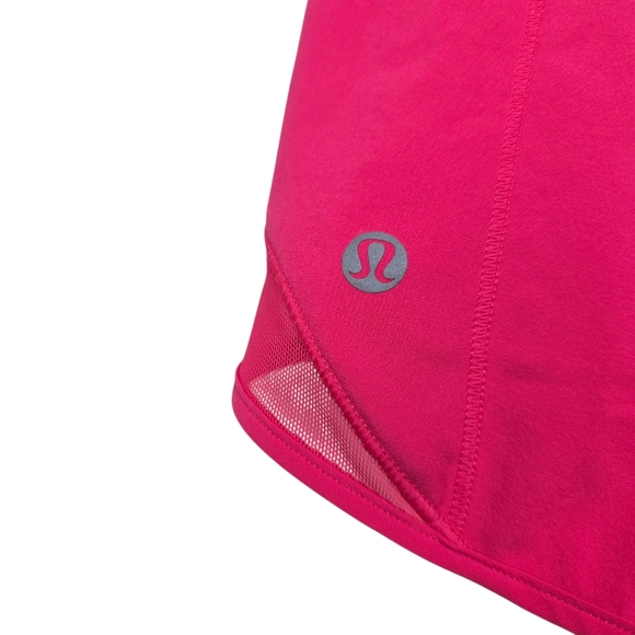 Lululemon Athletica Womens Bright Pink Hotty Hot Shorts Size 8 - Picture 3 of 5